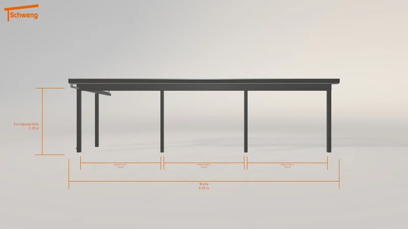 #DE Schweng Terrassenüberdachung S400 (ID 85948j)
