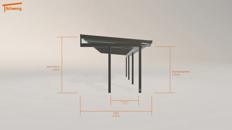 #DE Schweng Terrassenüberdachung S400 (ID 85948j)