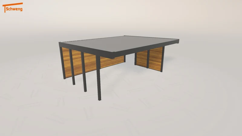 #AT Schweng Flachdachcarport C600+ (ID mjp8p8)