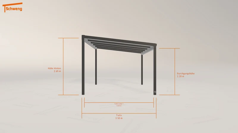 #DE Schweng Terrassenüberdachung S350 (ID 2q5zqb)