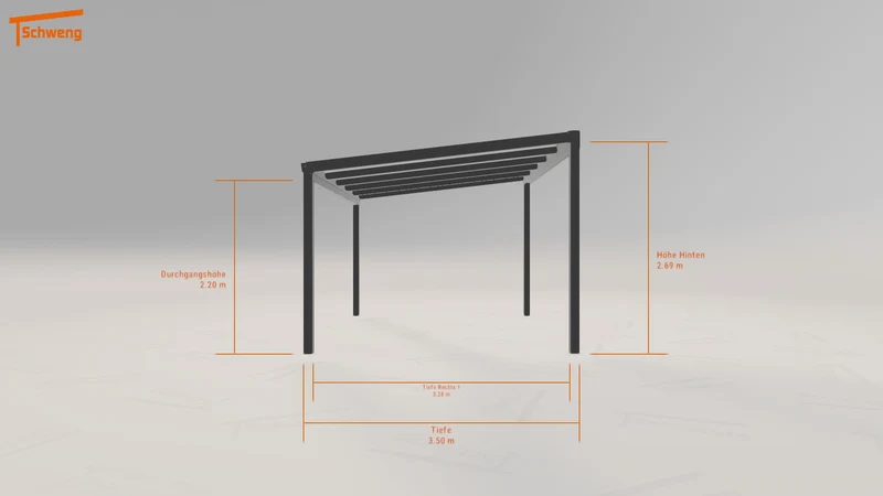#DE Schweng Terrassenüberdachung S350 (ID 2q5zqb)