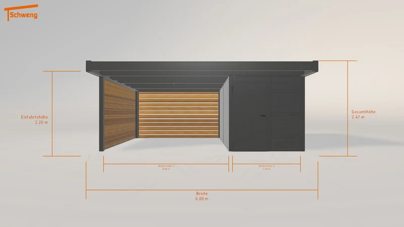 #DE Schweng Flachdachcarport C600 (ID g73w47) #MTG