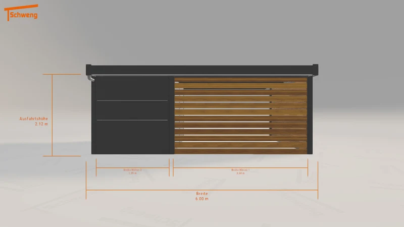 #DE Schweng Flachdachcarport C600 (ID g73w47) #MTG