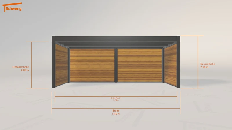 #DE Schweng Flachdachcarport C600 (ID x79rz8) #MTG