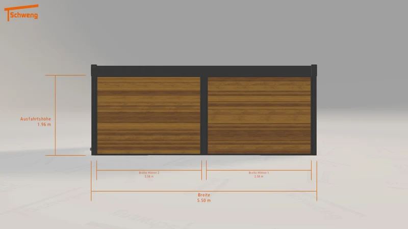 #DE Schweng Flachdachcarport C600 (ID x79rz8) #MTG