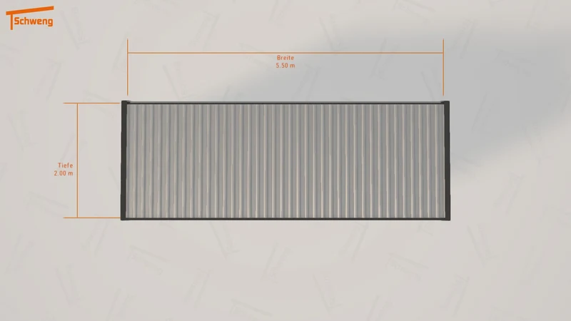 #DE Schweng Flachdachcarport C600 (ID x79rz8) #MTG