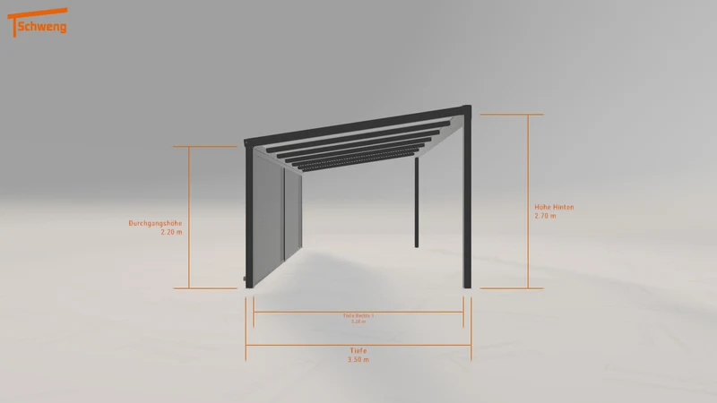 #DE Schweng Terrassenüberdachung S350 (ID 859kjw)