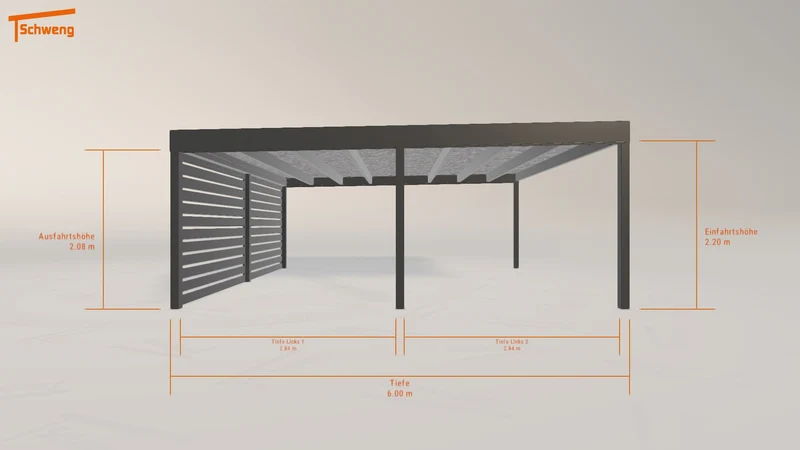 #AT Schweng Flachdachcarport C600+ (ID 9wygr9)