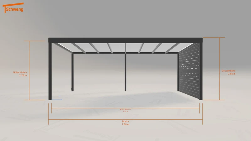 #DE Schweng Pultdachcarport S350 (ID ygywmb)