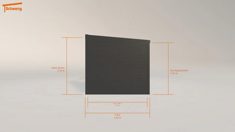 #DE Schweng Pultdachcarport S350 (ID ygywmb)