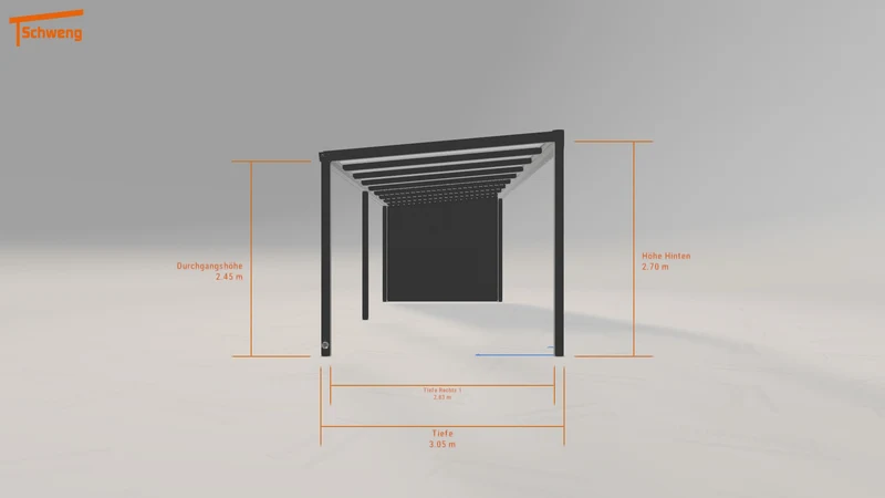 #DE Schweng Pultdachcarport S350 (ID ygywmb)