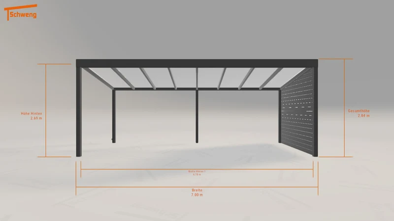 #DE Schweng Pultdachcarport S350 (ID pb9r57)