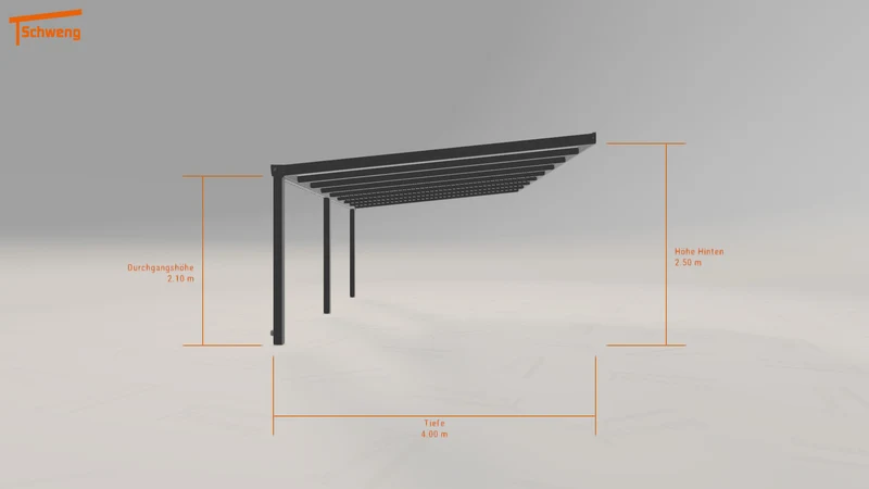 #DE Schweng Terrassenüberdachung S400 (ID jjpvnm)