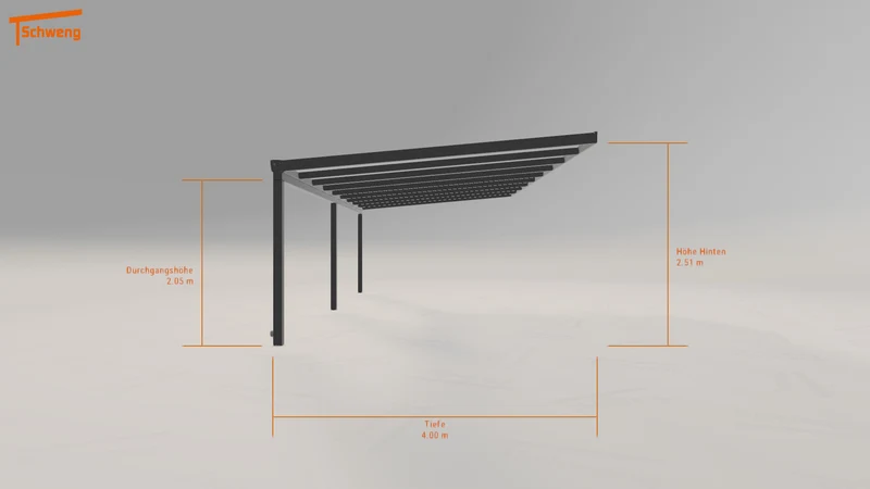 #DE Schweng Terrassenüberdachung S400 (ID 859nyq)