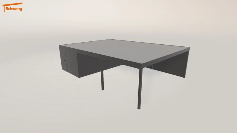 #DE Schweng Flachdachcarport C600+ (ID dvq2z2) #MTG