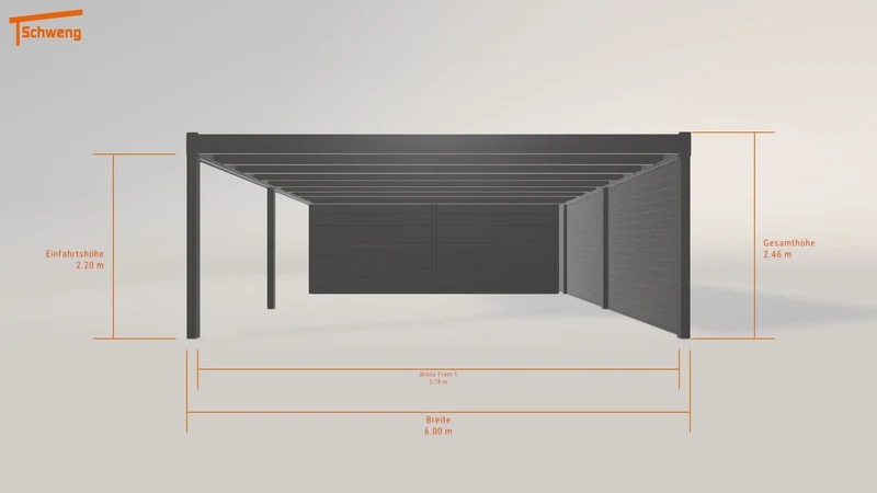 #DE Schweng Flachdachcarport C600+ (ID dvq2z2) #MTG