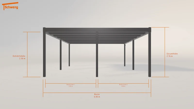 #DE Schweng Flachdachcarport C600+ (ID mjpnbw) #MTG
