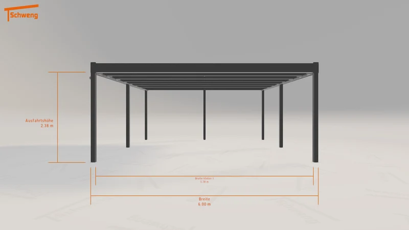 #DE Schweng Flachdachcarport C600+ (ID mjpnbw) #MTG