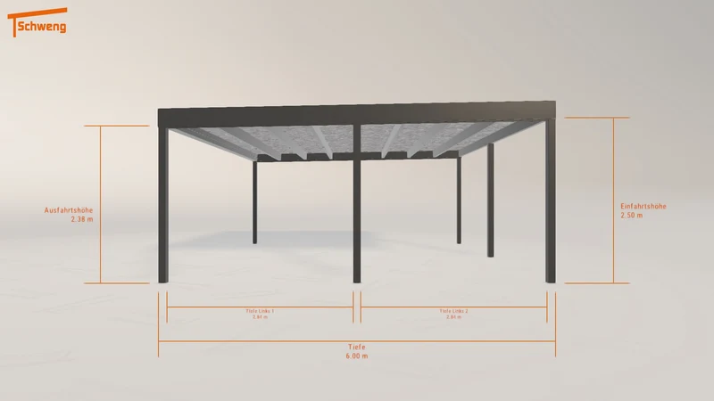 #DE Schweng Flachdachcarport C600+ (ID mjpnbw) #MTG
