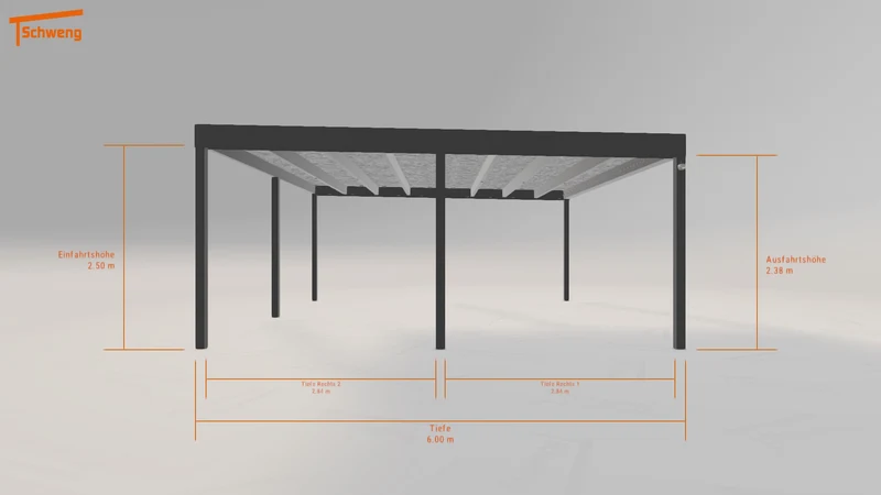 #DE Schweng Flachdachcarport C600+ (ID mjpnbw) #MTG