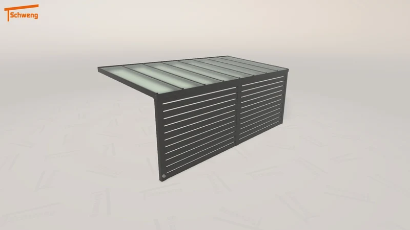 #DE Schweng Pultdachcarport S350 (ID 77wz27)