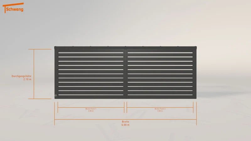 #DE Schweng Pultdachcarport S350 (ID 77wz27)