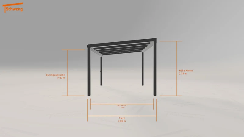#DE Schweng Terrassenüberdachung S350 (ID w328mr)
