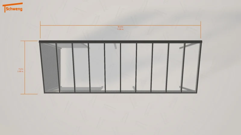 #DE Schweng Pultdachcarport S350 (ID 77wn32)