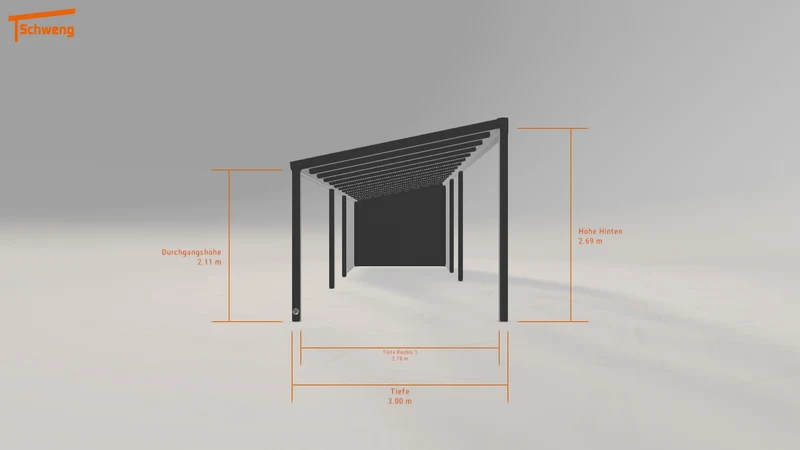 #DE Schweng Pultdachcarport S350 (ID 9wyg43)