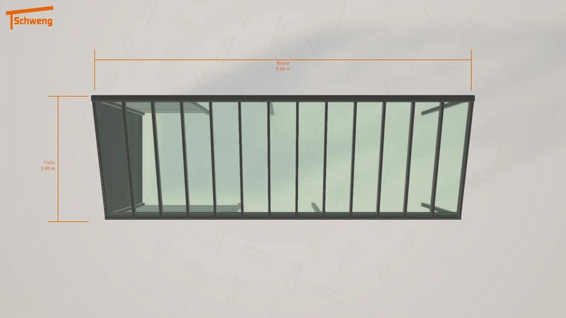 #DE Schweng Pultdachcarport S350 (ID 9wyg43)
