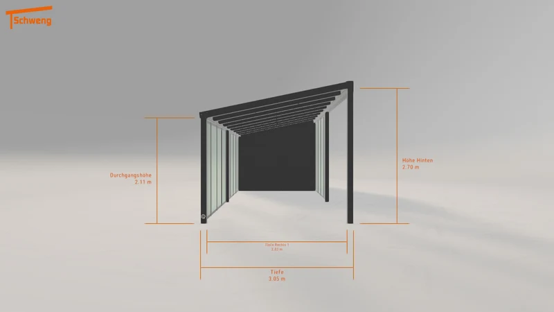 #DE Schweng Pultdachcarport S350 (ID pb9r47) #MTG
