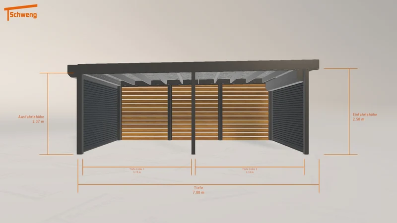 #DE Schweng Flachdachcarport C600+ (ID jjpv5w) #MTG