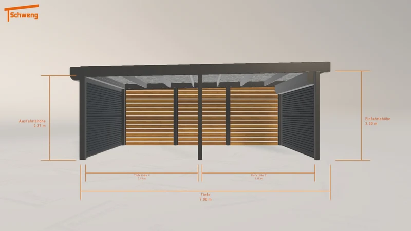 #DE Schweng Flachdachcarport C600 (ID 5m8bkv) #MTG
