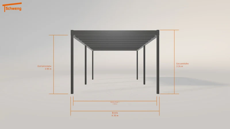 #AT Schweng Flachdachcarport C600 (ID g73kxp)