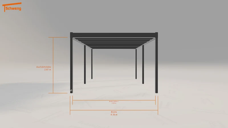 #AT Schweng Flachdachcarport C600 (ID g73kxp)