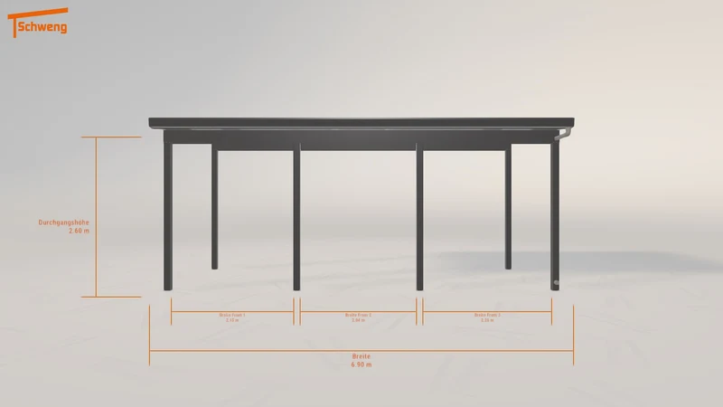 #DE Schweng Pultdachcarport S400 (ID 859g4x)