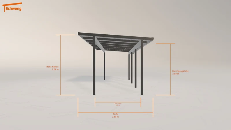 #DE Schweng Pultdachcarport S400 (ID 859g4x)