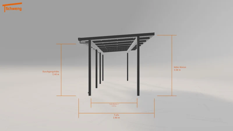 #DE Schweng Pultdachcarport S400 (ID 859g4x)