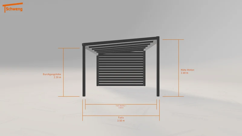 #DE Schweng Terrassenüberdachung S350 (ID k2qp5g)