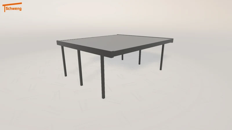 #DE Schweng Flachdachcarport C600+ (ID 9wybjq)