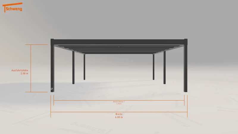 #DE Schweng Flachdachcarport C600+ (ID pb9z48) #MTG