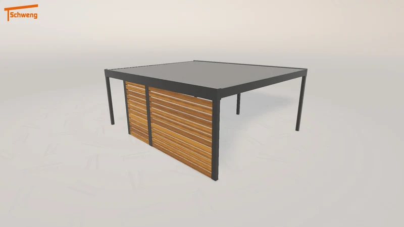 #DE Schweng Flachdachcarport C600 (ID bkqnzq)