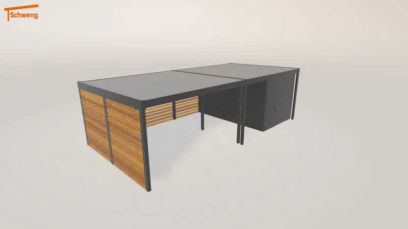 #DE Schweng Flachdachcarport C600+ (ID mjpnmr) #MTG