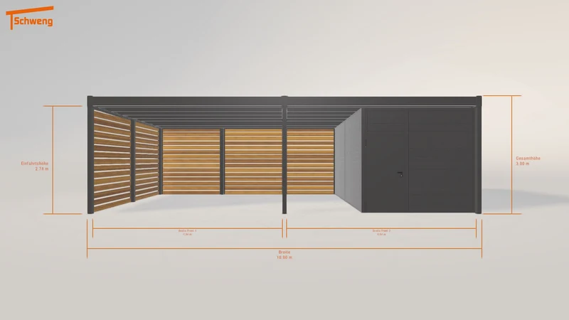 #DE Schweng Flachdachcarport C600+ (ID mjpnmr) #MTG