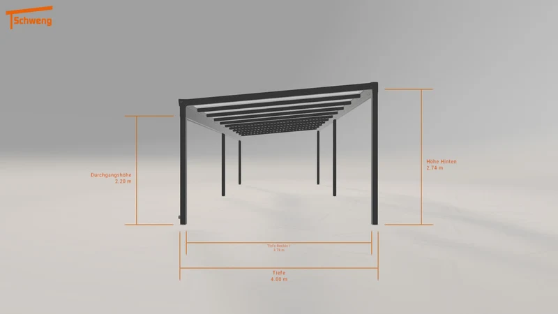 #CH Schweng Pultdachcarport S400 (ID 859nv2)
