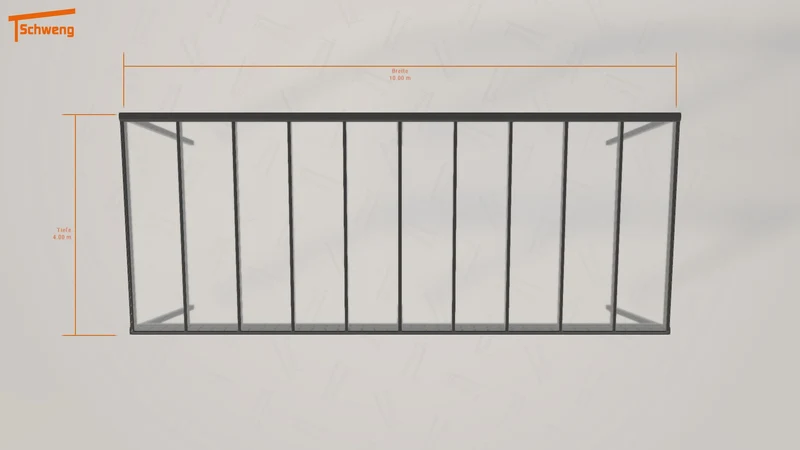 #CH Schweng Pultdachcarport S400 (ID 859nv2)