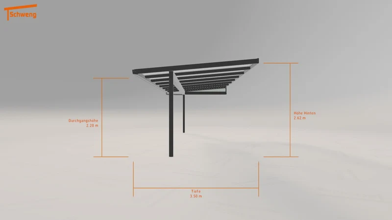 #DE Schweng Terrassenüberdachung S350 (ID 5m8bj4)
