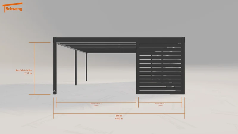 #DE Schweng Flachdachcarport C600 (ID jjpvbp) #MTG