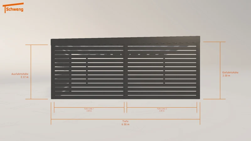 #DE Schweng Flachdachcarport C600 (ID jjpvbp) #MTG