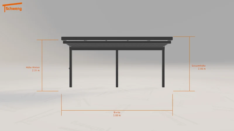 #DE Schweng Terrassenüberdachung S350 (ID dvq282)
